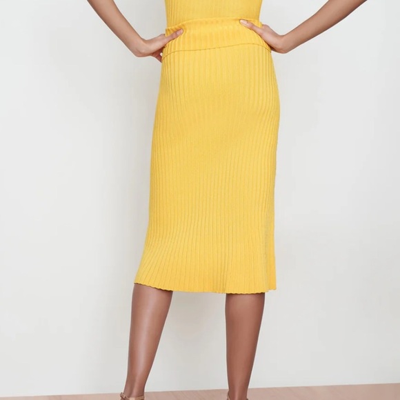 MM Lafeur The York Skirt Tuscan Yellow Size Large - Picture 6 of 7